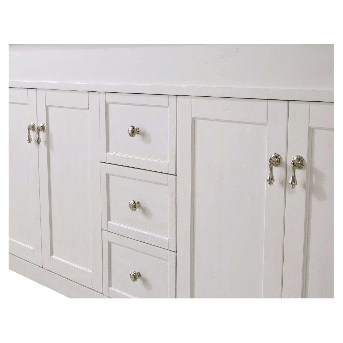 VF13060DAW 60" Single Bathroom Vanity Set in Antique White