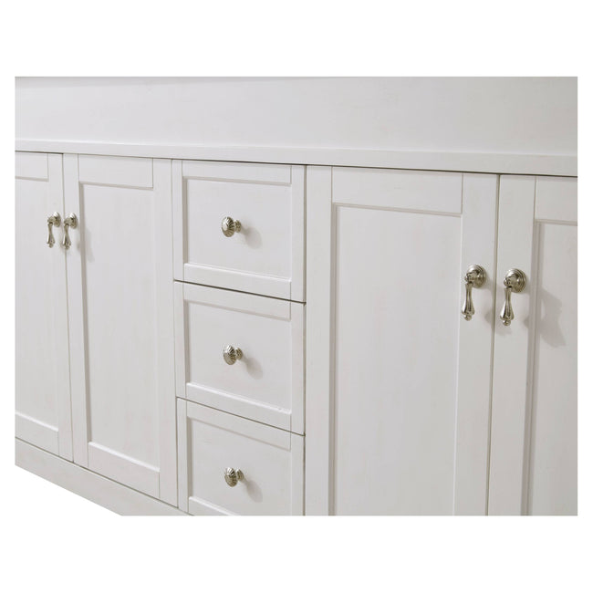 VF13060DAW 60" Single Bathroom Vanity Set in Antique White
