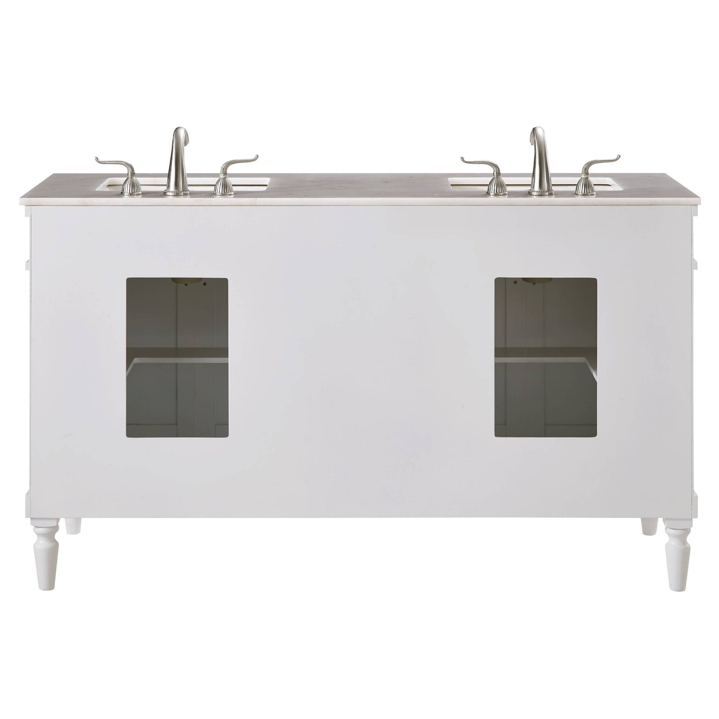 VF13060DAW 60" Single Bathroom Vanity Set in Antique White