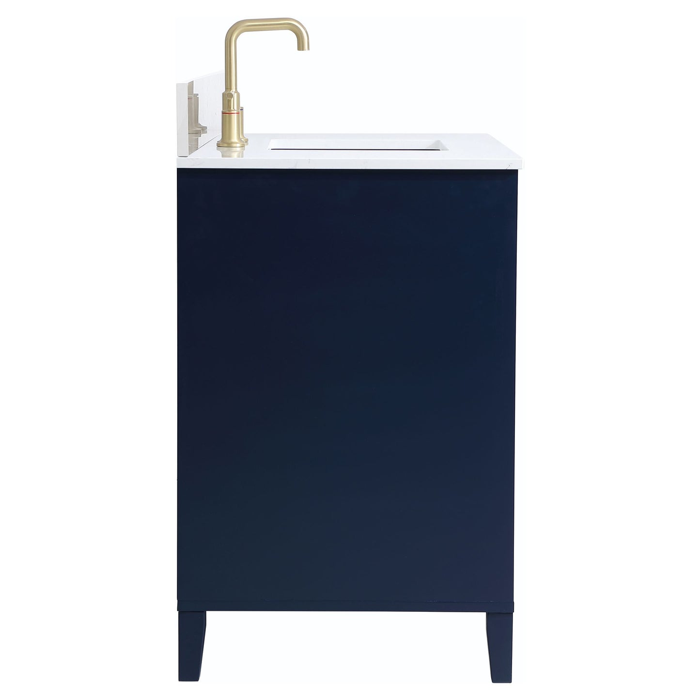 VF18042BL-BS 42" Single Bathroom Vanity in Blue With Backsplash