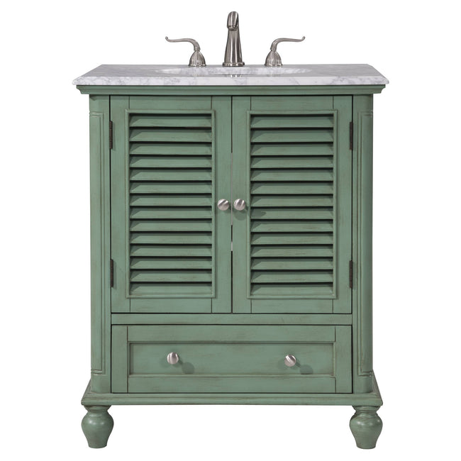 VF30530VM 30" Single Bathroom Vanity Set in Vintage Mint