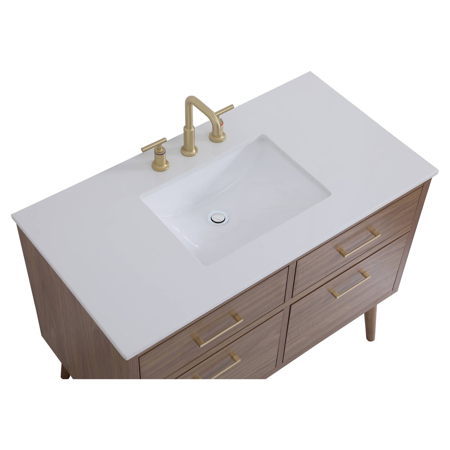VF41042WB 42" Bathroom Vanity in Walnut Brown