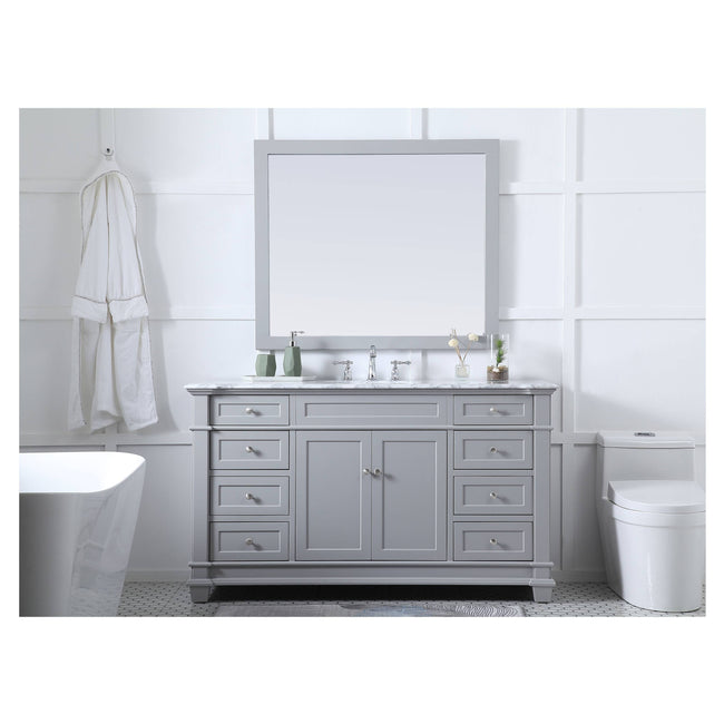 VF50060GR 60" Single Bathroom Vanity Set in Grey