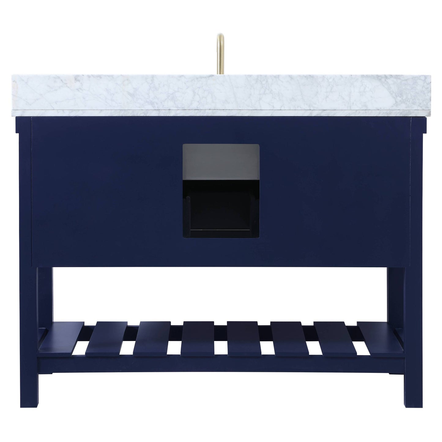 VF60148BL-BS 48" Single Bathroom Vanity in Blue With Backsplash