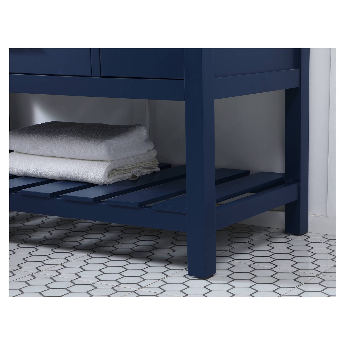 VF60148BL-BS 48" Single Bathroom Vanity in Blue With Backsplash