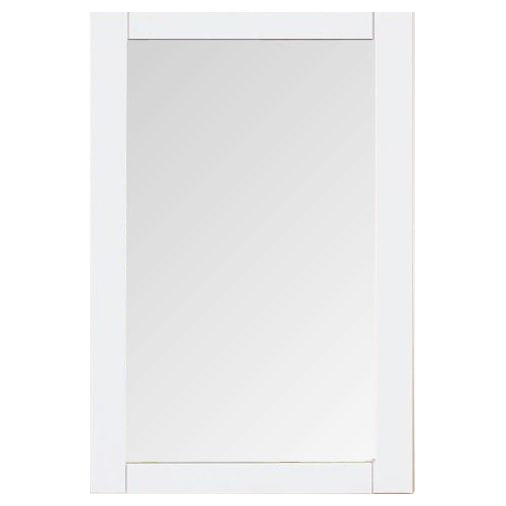 VM-2001 Aqua 22" x 32" Framed Rectangular Mirror in  White