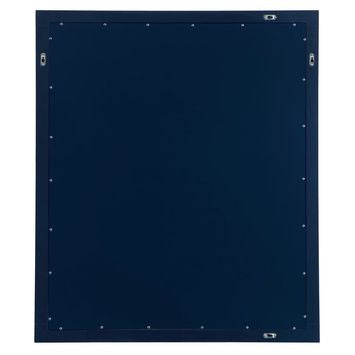 VM24236BL Aqua 42" x 36" Framed Rectangular Mirror in Blue