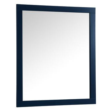 VM24236BL Aqua 42" x 36" Framed Rectangular Mirror in Blue
