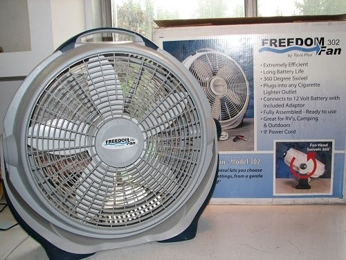 12V 20 inch Variable Speed Portable Fan