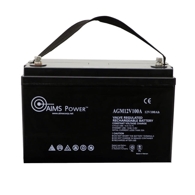 AGM12V100A - AGM 12V 100Ah Deep Cycle Heavy Duty Battery