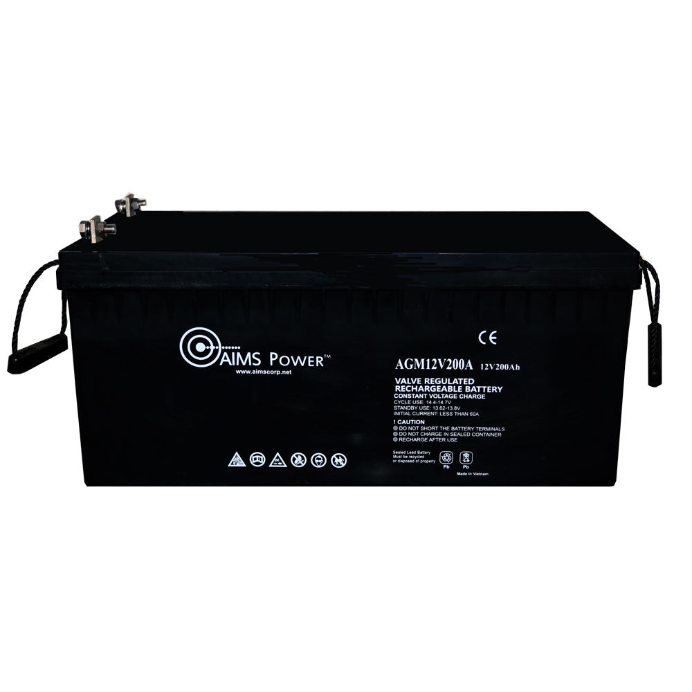 AGM12V200A - AGM 12V 200Ah Deep Cycle Heavy Duty Battery