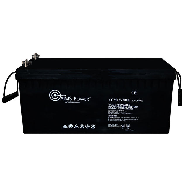 AGM12V200A - AGM 12V 200Ah Deep Cycle Heavy Duty Battery