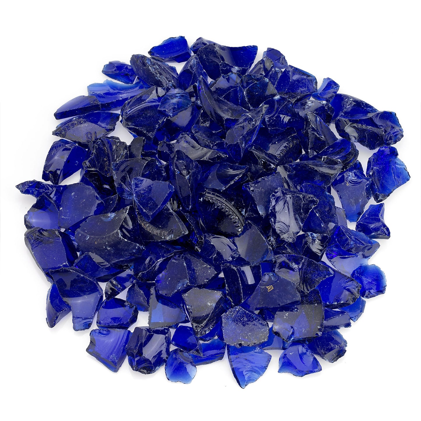 CG-DKBLUE-M-10-J - Dark Blue Recycled Medium Fire Pit Glass