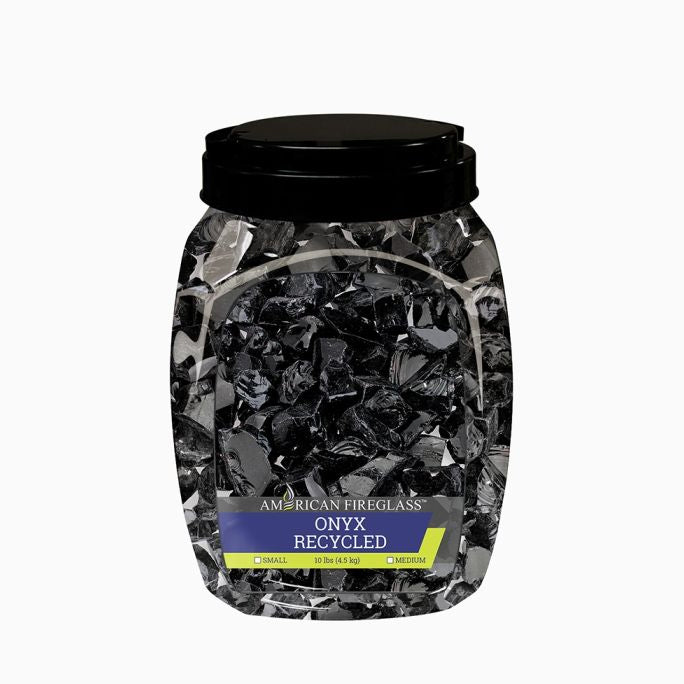 CG-ONYX-M-10-J - Onyx Recycled Medium Fire Pit Glass