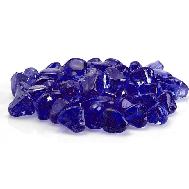 ZIR-MIDBLLST-10-J - Midnight Blue Luster Zircon Fire Pit Glass