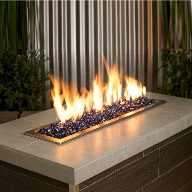 ZIR-MIDBLLST-10-J - Midnight Blue Luster Zircon Fire Pit Glass