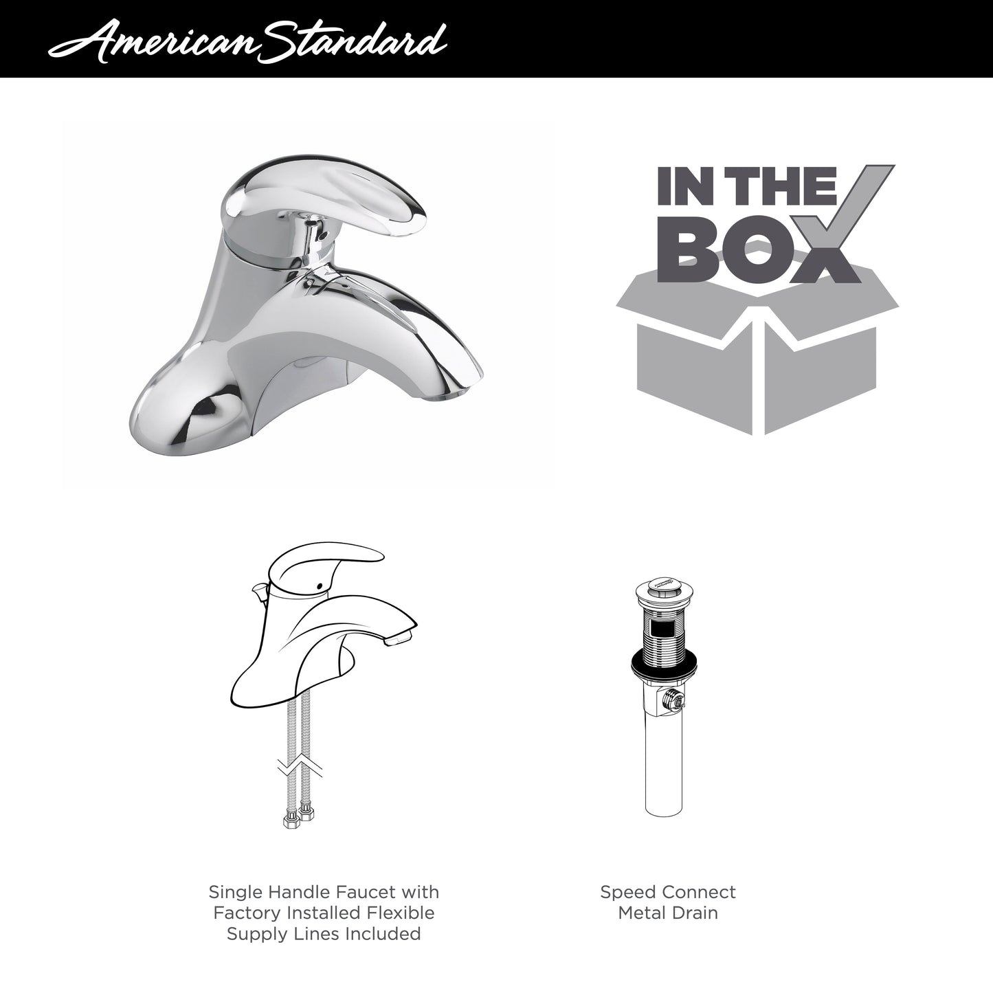 7385000.002 - Reliant 3 4" Centerset Single-Handle Bathroom Faucet with Drain - Chrome