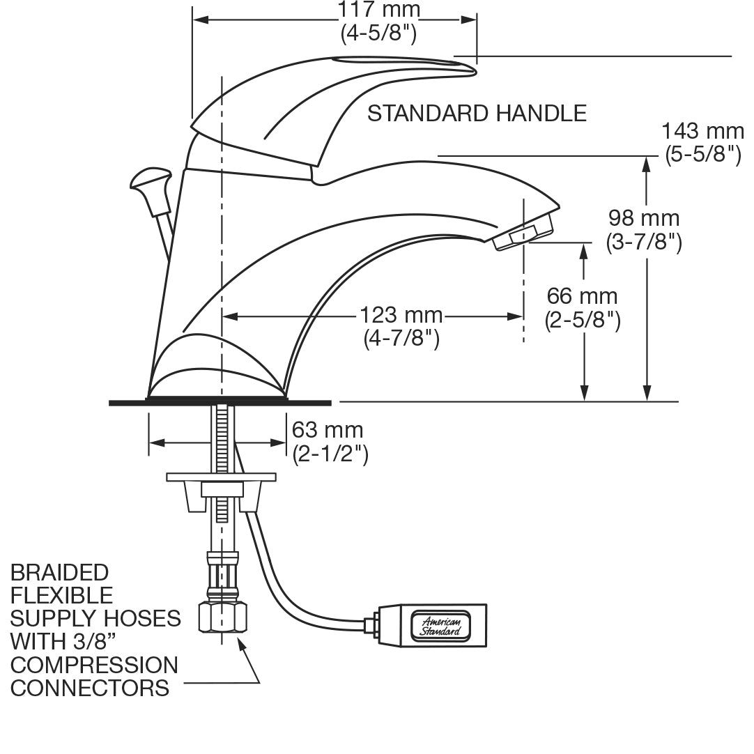 7385004.002 - Reliant 3 4" Centerset Single-Handle Bathroom Faucet Less Drain - Chrome