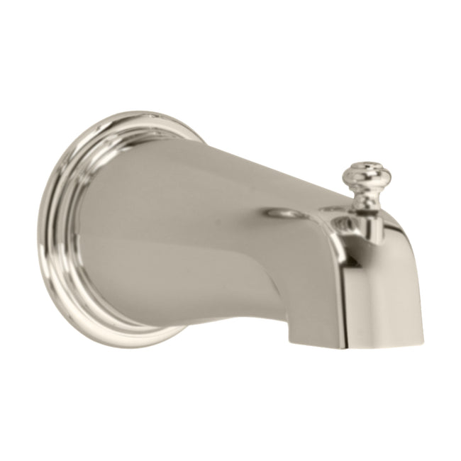 8888055.295 - Deluxe 4" Brass Diverter Tub Spout - Brushed Nickel
