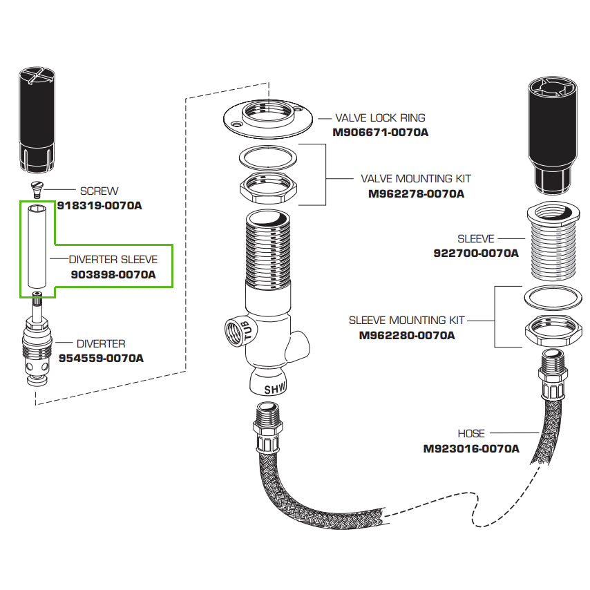 903898-0070A - Universal Spindle