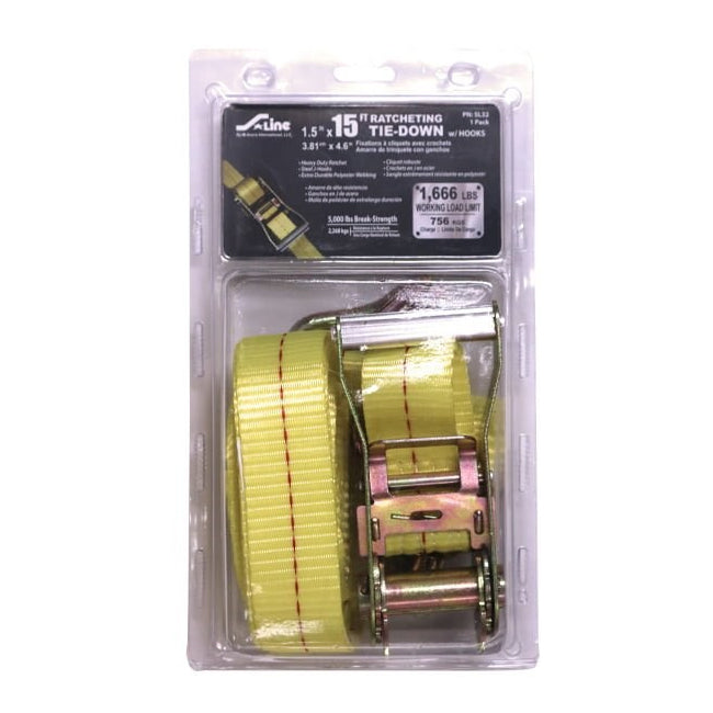Ancra Cargo SL32 - 15' x 1.5" J-Hook Ratchet Tie Down