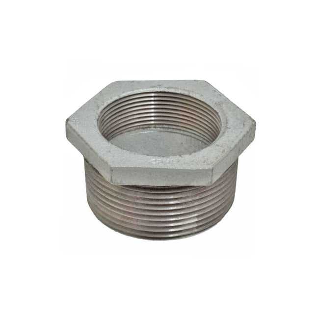 0319905642 - Galvanized Steel Hex Bushing - Domestic - 3/4" x 3/8"