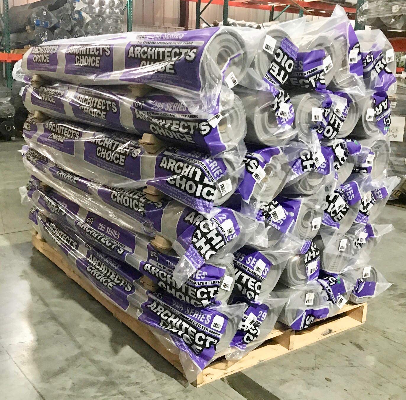 295 Series "Architect's Choice" - 3 oz. Pro Gray Spun-Bond Landscape / Filter Fabric