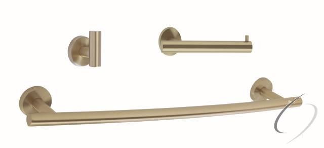 ARRONDIBBZ12 Bathroom Kit with BH26540BBZ Tissue Roll Holder BH26543BBZ Towel Bar BH26542BBZ Robe Ho