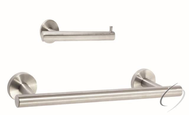 ARRONDISS13 Bathroom Kit with BH26540SS Tissue Roll Holder BH26546SS Towel Bar Stainless Steel Finish