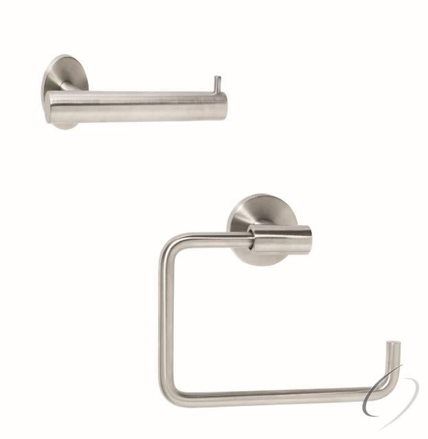 ARRONDISS14 Bathroom Kit with BH26540SS Tissue Roll Holder BH26541SS Towel Ring Stainless Steel Finish