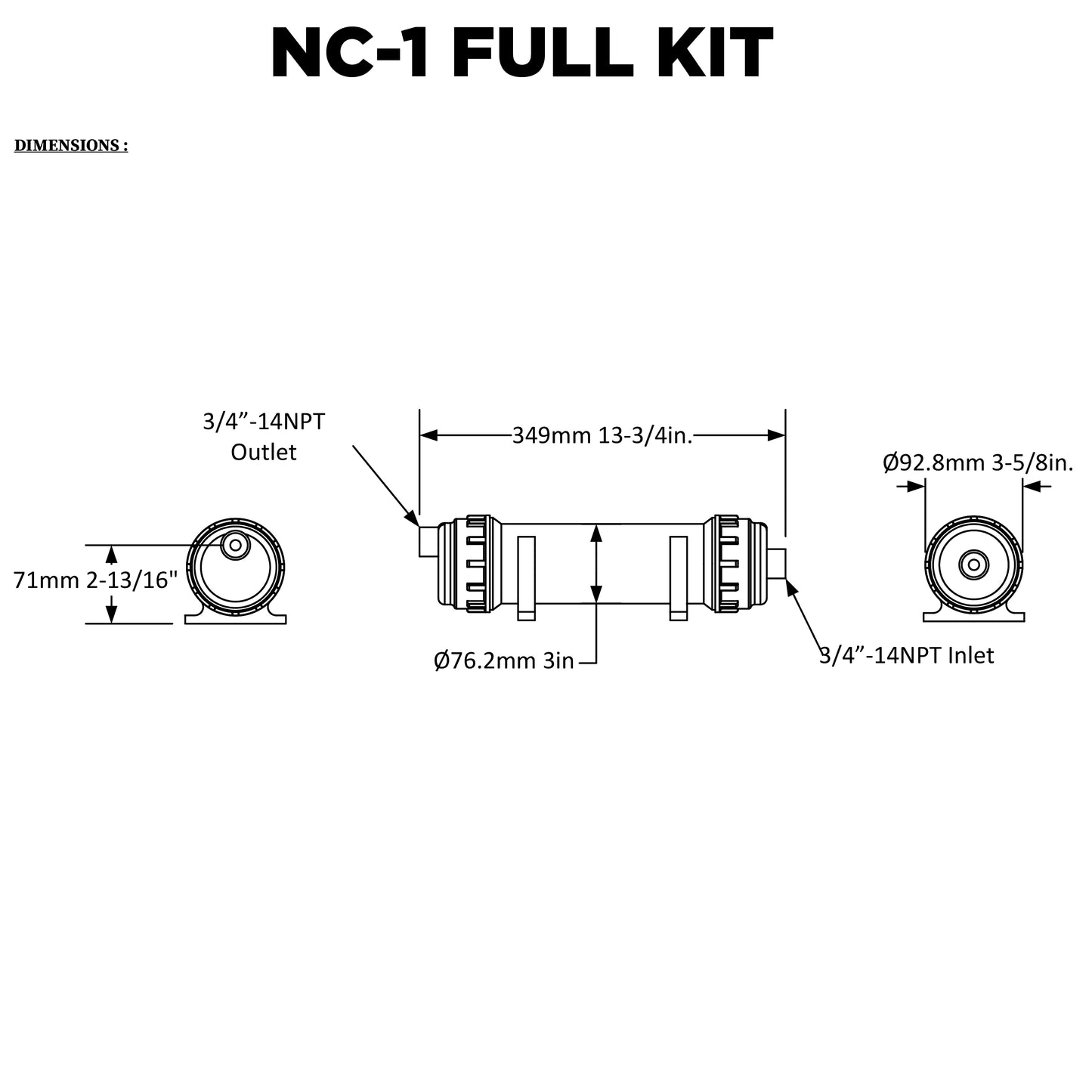 NC-1 Neutrapal Condensate Neutralization Kit - 1.6 GPH
