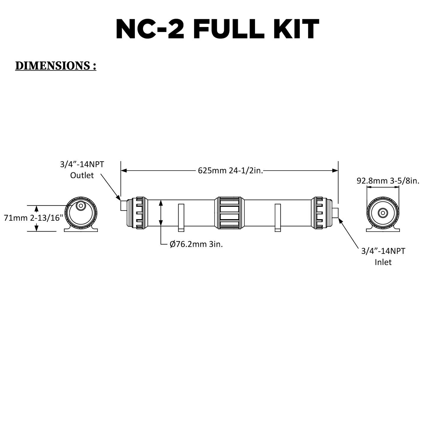 NC-2 Neutrapal Condensate Neutralization Kit - 4 GPH