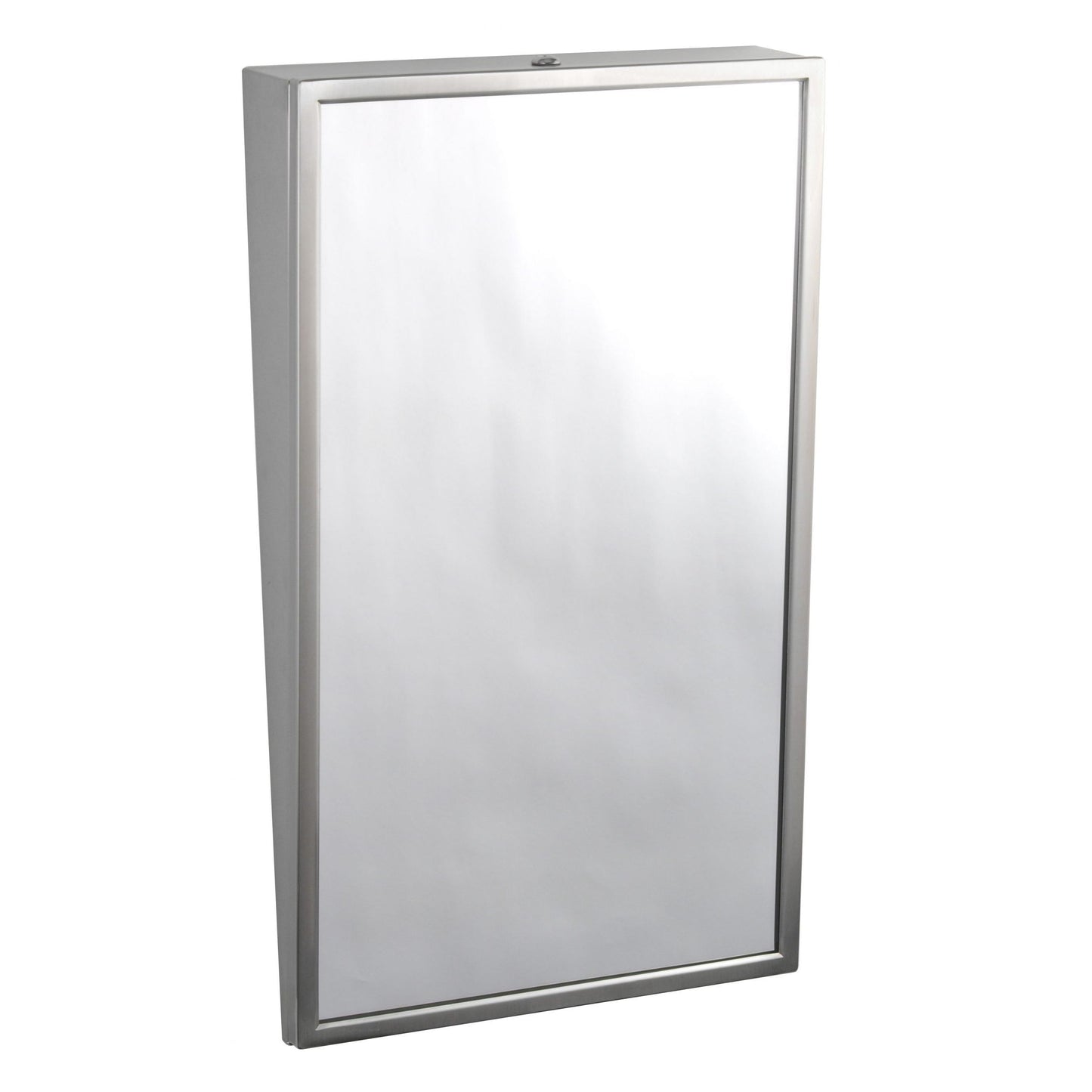 Bobrick 293 2436 -24" x 36" Fixed-Position Tilt Mirror in Satin Stainless Steel