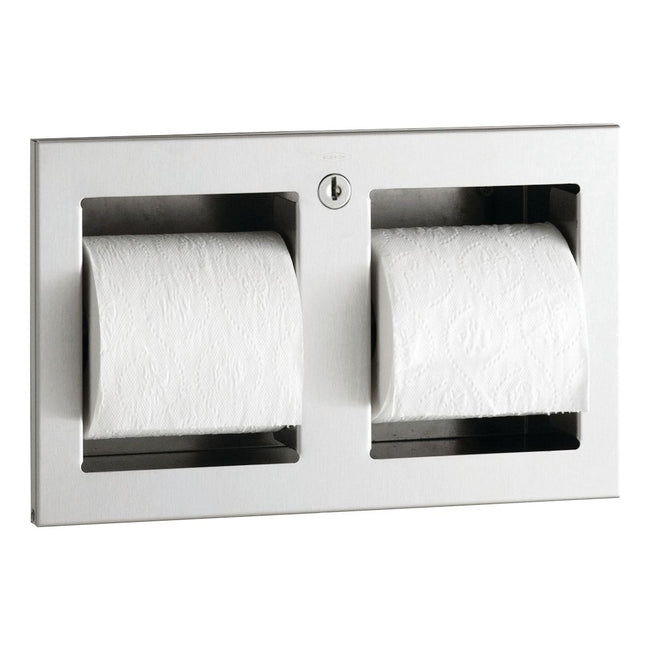 Bobrick 35883 - Recessed Multi-Roll Toilet Tissue Dispenser in Satin Stainless Steel