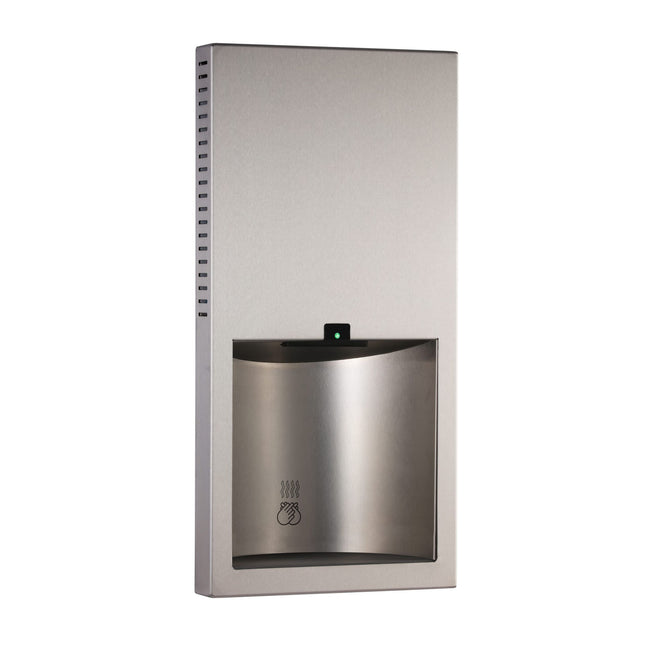 Bobrick 3725 230v - TrimLine Recessed Automatic Hand Dryer 230V in Satin Stainless Steel
