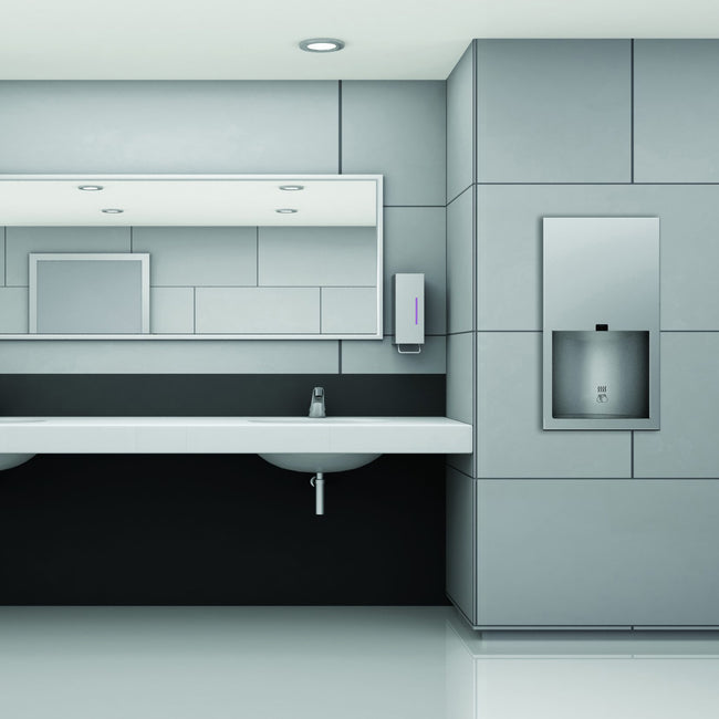 Bobrick 3725 230v - TrimLine Recessed Automatic Hand Dryer 230V in Satin Stainless Steel