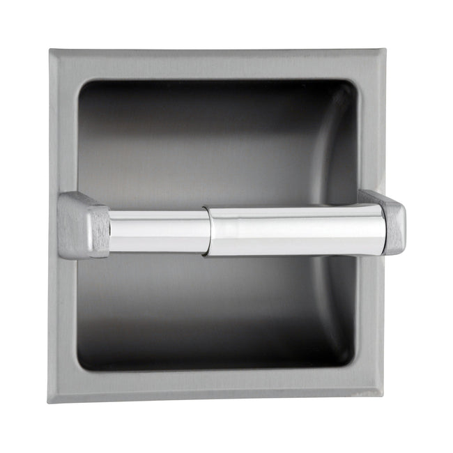 Bobrick 667 - Recessed Toilet Tissue Dispenser in Satin Stainless Steel