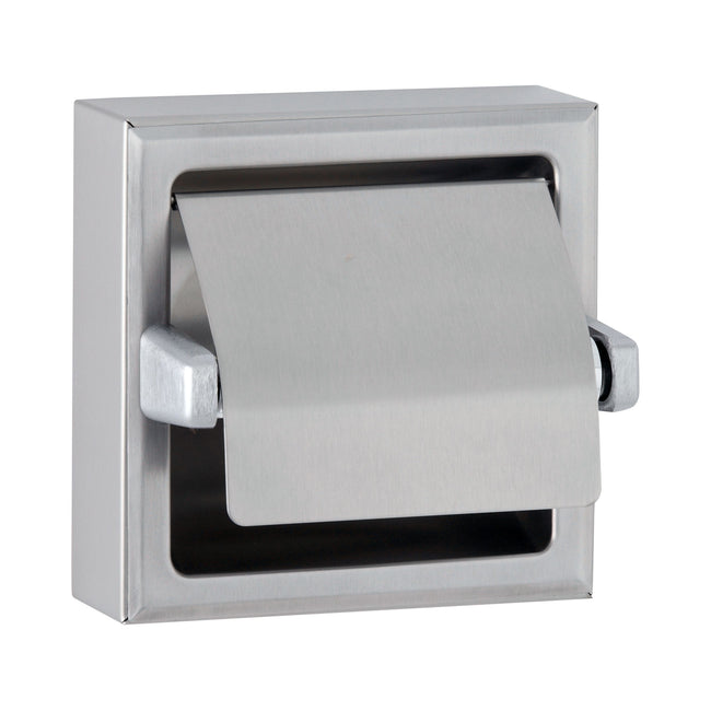 Bobrick 66997 - Surface Mounted Toilet Tissue Dispenser with Hood in Satin Stainless Steel