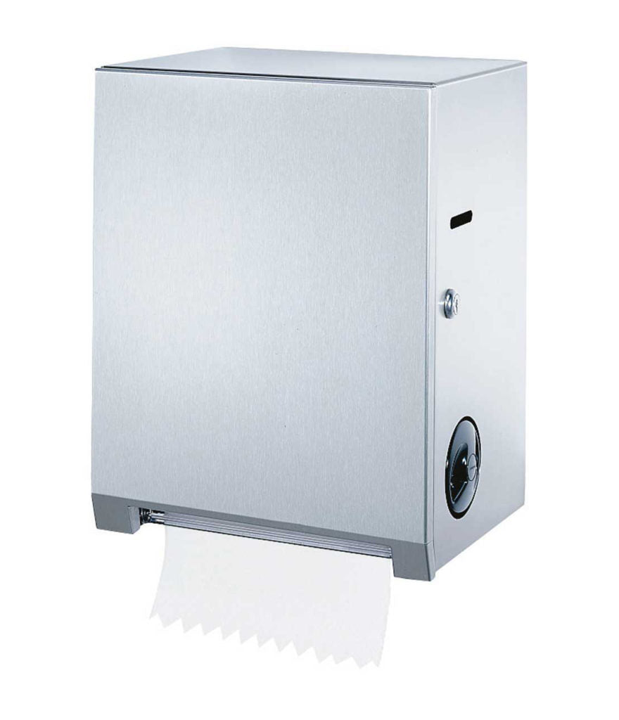 Bobrick 2860 - Stainless Steel Surface Mounted Toll Towel Dispenser- Satin Finish