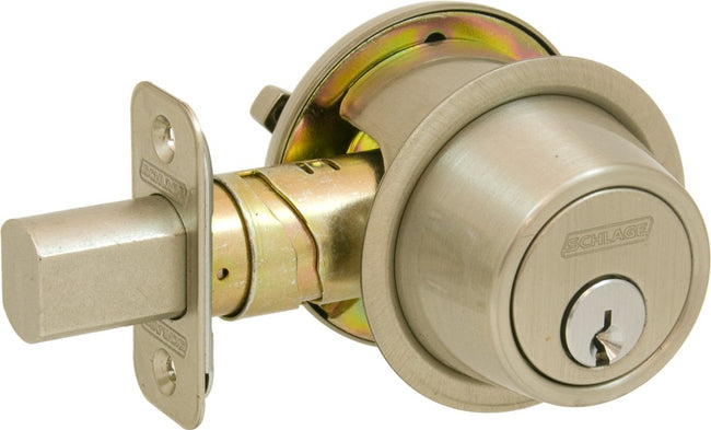 Grade 2 Single Cylinder Deadbolt with C Keyway with 12287 Latch and 1009