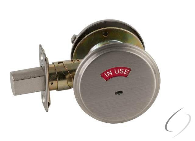 Grade 2 Occupancy Indicator Deadbolt with 12287 Latch and 10094 Strike Satin Nickel Finish