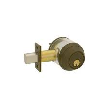 Grade 1 Single Cylinder Deadbolt C Keyway with 12297 Latch and 10094 Strike Oil Rubbed Bronze Finish