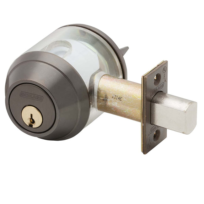 Grade 1 Single Cylinder Deadbolt C Keyway with 12297 Latch and 10094 Str