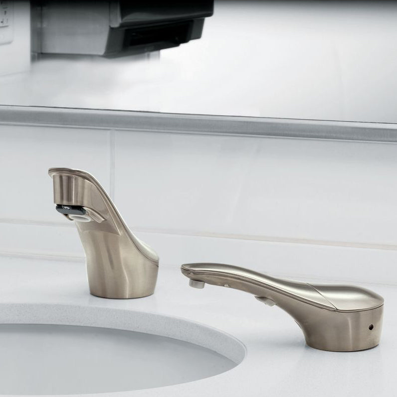 Bobrick 855 - Designer Series Counter-Mounted Automatic Liquid Soap Dispenser in Brushed Nickel