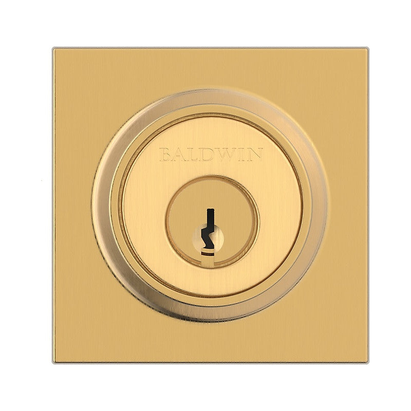 Baldwin Contemporary Square Rose Single Cylinder Deadbolt
