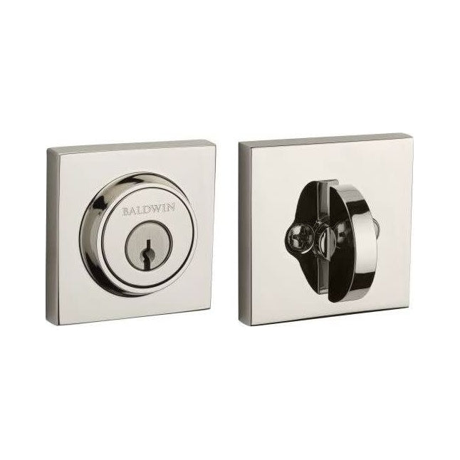 Baldwin Contemporary Square Rose Single Cylinder Deadbolt