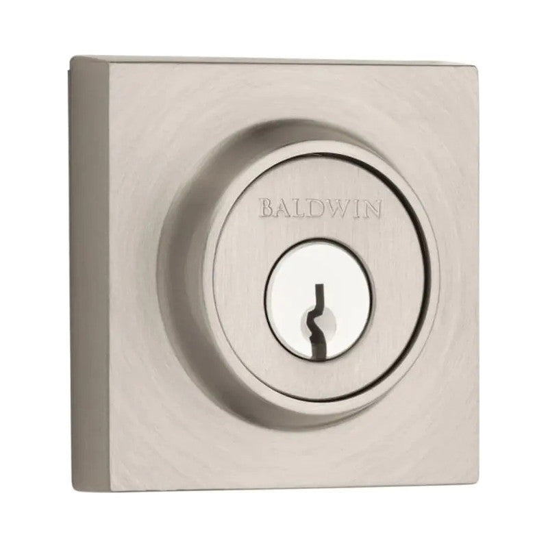 Baldwin Contemporary Square Rose Single Cylinder Deadbolt