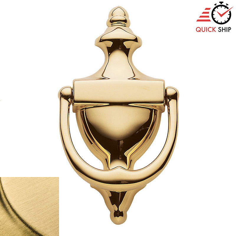 Baldwin 0102 - 6-1/2" Solid Brass Colonial Door Knocker