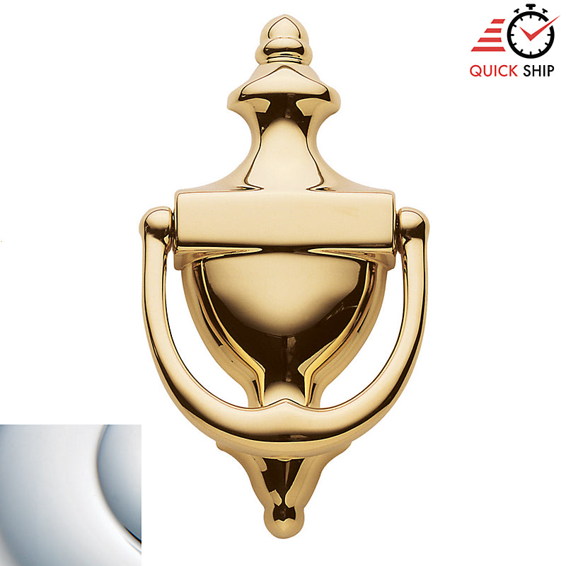 Baldwin 0102 - 6-1/2" Solid Brass Colonial Door Knocker