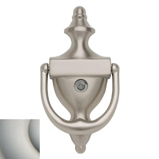Baldwin 0103 - 6-1/2" Solid Brass Colonial Door Knocker with Viewer